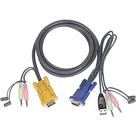 IOGEAR Multimedia USB KVM Cable - 10ft