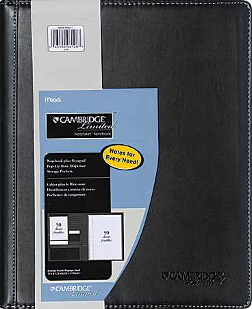 Cambridge® Notetaker Refillable Notebook, 8 1/2" x 11",