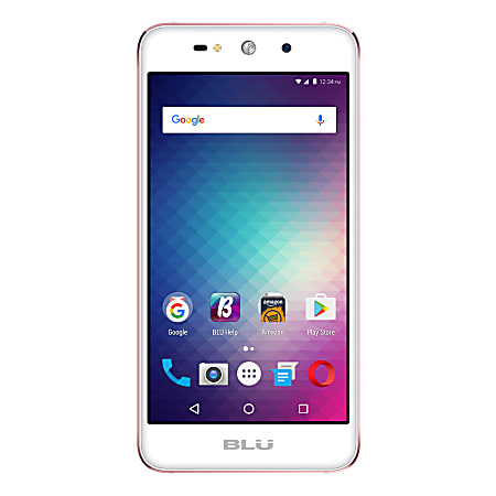 BLU Grand Energy G130Q Unlocked GSM Cell Phone, Rose Gold, PBN201191