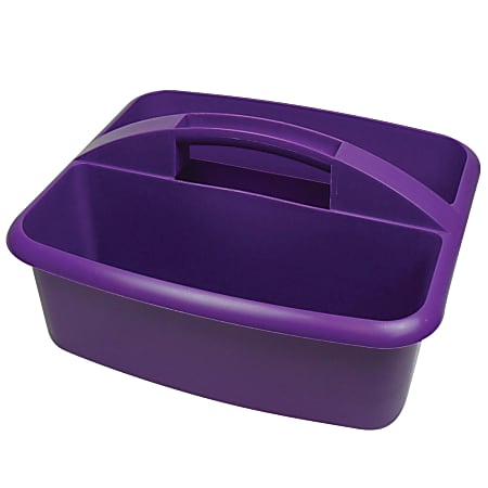 Romanoff Products Large Utility Caddy, 6 3/4"H x 11 1/4"W x 12 3/4"D, Purple, Pack Of 3