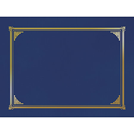 Geographics® 30% Recycled Document Covers, 9 3/4" x 12 1/2", Navy Blue, Pack Of 6