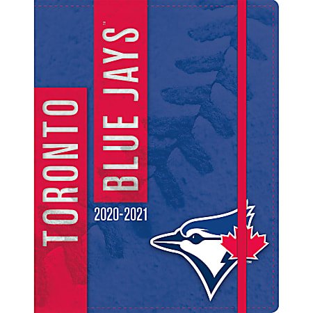 Lang 17-Month Turner Licensing Sports Monthly Planner, 7-3/8" x 9-3/4", Toronto Blue Jays, August 2020 To December 2021