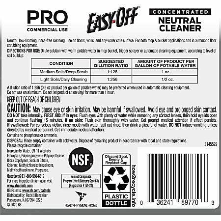 Easy-Off Neutral Cleaner, Sold as 1 Each Easy-Off Neutral Cleaner, Sold as 1 Each