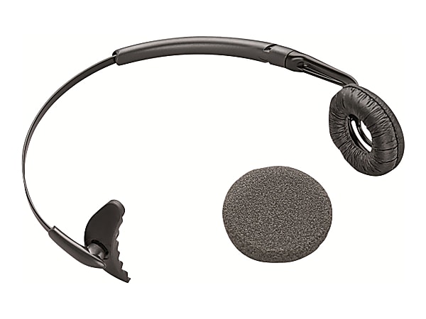 Plantronics® Uniband Headband With Leatherette Ear Cushion For Wireless Headsets, Black