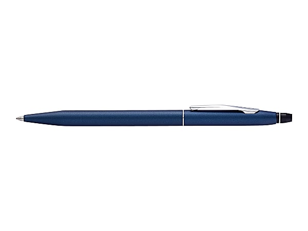 Cross Click Ballpoint Pen Medium Point mm Blue Barrel Black