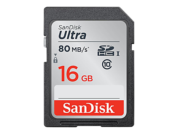 SanDisk Ultra - Flash memory card - 16 GB - Class 10 - SDHC UHS-I