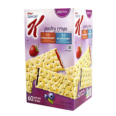 SPECIAL K Pastry Crisps Blueberry and Strawberry, 72 Count