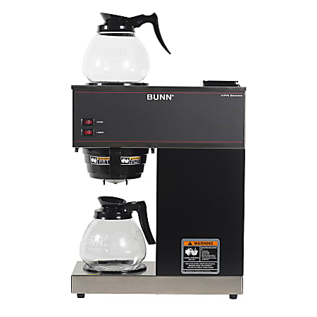 BUNN VPR 12-Cup Commercial Pour-Over Coffee Maker with 2 Glass Carafes