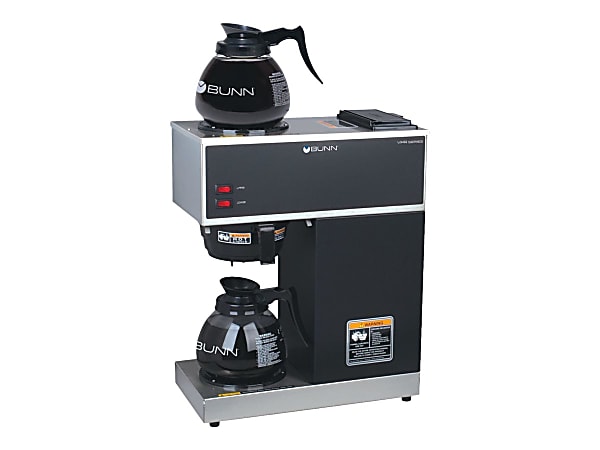 Bunn VPR 12 Cup Commercial Pourover Coffee Brewer With 2 Glass