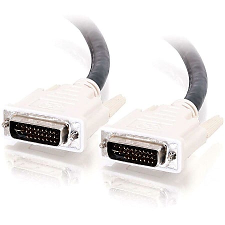 C2G 2m DVI-I M/M Dual Link Digital/Analog Video Cable (6.5ft) - DVI-I Male - DVI-I Male - 6.56ft - Black