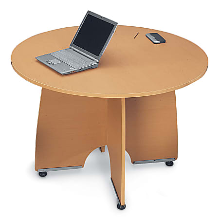 OFM 43" Round Conference Table, Maple