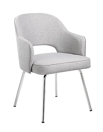 Boss Office Products Linen Guest Chair, Gray