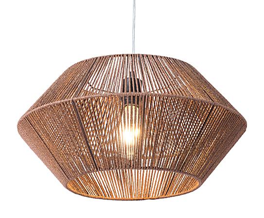 Zuo Modern Kendrick Ceiling Lamp 19 710 W Brown Office Depot