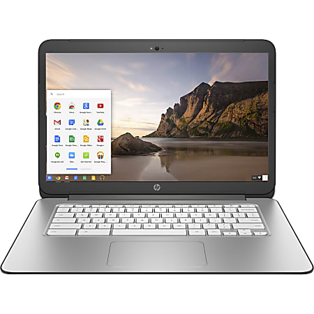 HP Chromebook 14-x000 14-x040nr 14" LCD Chromebook - NVIDIA Tegra K1 Quad-core (4 Core) 2.30 GHz - 2 GB DDR3L SDRAM - 16 GB Flash Memory - Chrome OS 32-bit - 1600 x 900 - Snow White, Neon Green