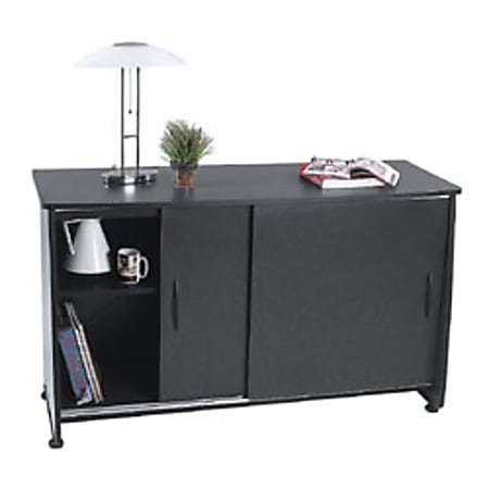 OFM Sliding Door Credenza, Graphite