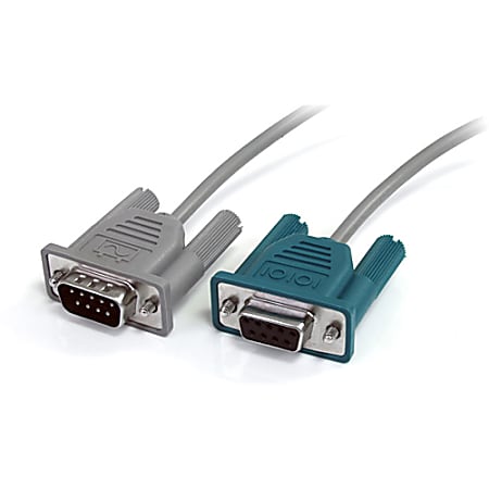 StarTech.com 6 ft Simple Signaling Serial UPS Cable AP9823 - DB-9 Male Serial - DB-9 Female Serial - 6ft - Gray