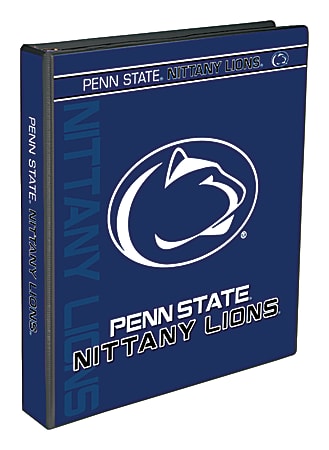 Markings by C.R. Gibson® 3-Ring Binder, 1" Round Rings, Penn State Nittany Lions