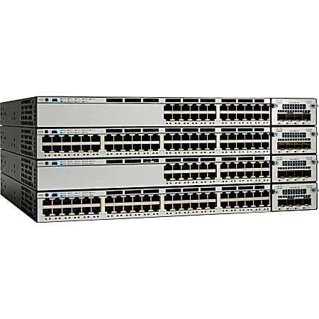 Cisco WS-C3750X-24S-E Layer 3 Switch - Manageable - Gigabit Ethernet - 3 Layer Supported - 24 SFP Slots - 1U High - Rack-mountable - Lifetime Limited Warranty