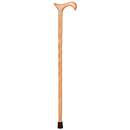 Brazos Walking Sticks™ Twisted Cherry Wood Walking Cane With Derby Handle, 40"