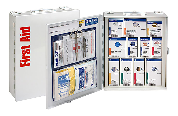 First Aid Only SmartCompliance Metal First Aid Cabinet,Medium,