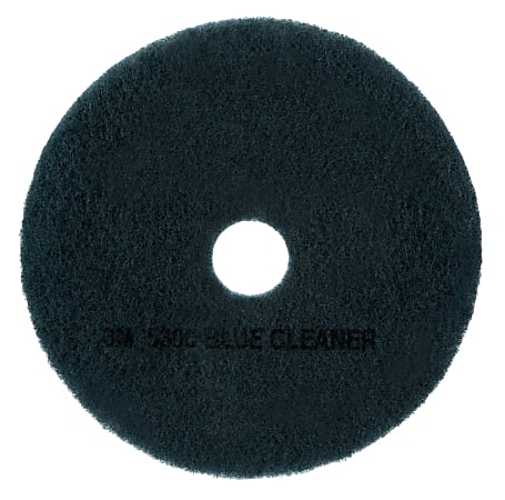 3M™ 5300 Blue Cleaner Floor Pads, 12" Diameter, Blue, Box Of 5