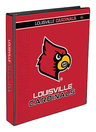 Markings by C.R. Gibson® 3-Ring Binder, 1" Round Rings, Louisville Cardinals
