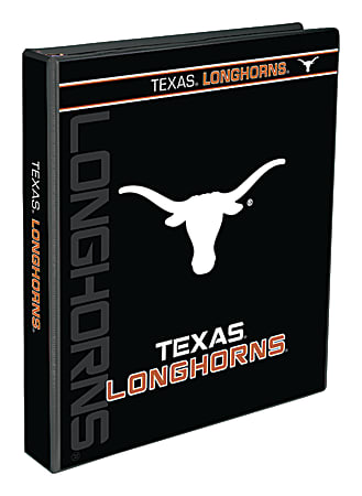 Markings by C.R. Gibson® 3-Ring Binder, 1" Round Rings, Texas Longhorns