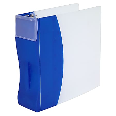 Storex Ind. DuraTech Frosted Poly 3-Ring Binders - Frost Poly 3-Ring Binder,3" 700 SH Cap.,Blue