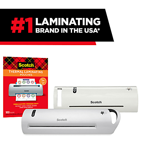 Scotch Thermal Laminating Pouches 25 Laminating Sheets Menu Size 11 12 x 17  12 3 mil Clear - Office Depot