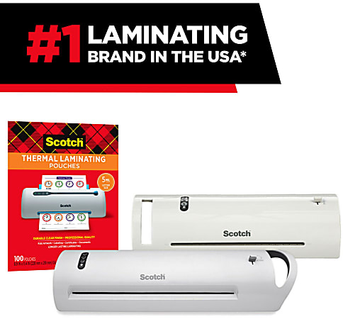 Scotch Thermal Laminating Pouches 3 mil. Fits Letter Size