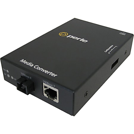 Perle S-110-S1SC20U-XT Media Converter - 1xRJ45  - 1x SC Ports - Single-mode - 10/100Base-TX, 100Bas - 05090060
