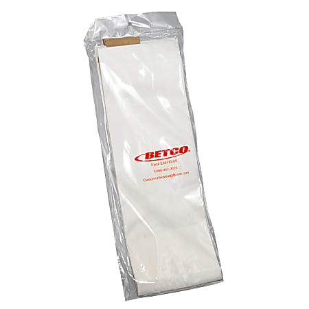 Betco® HF14 Vacuum Bags, 4.5 Qt, White, Pack Of 10