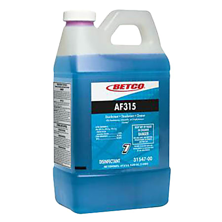 Betco® AF315 Disinfectant Cleaner, Citrus Floral Scent, 67.6 Oz Bottle, Case Of 4