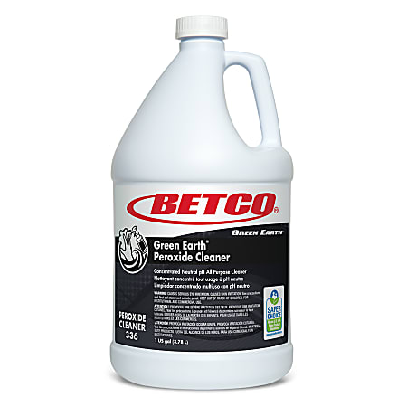 Betco® Green Earth® Peroxide Cleaner Concentrate, Mint Scent, 128 Oz Bottle, Clear, Case Of 4