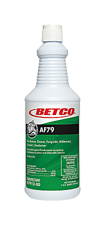 Betco AF79 Acid-Free Bathroom Cleaner - Ready-To-Use - 32 fl oz (1 quart) - Citrus Bouquet Scent - 12 / Carton - Disinfectant, Deodorize, Long Lasting, Rinse-free - Clear Blue