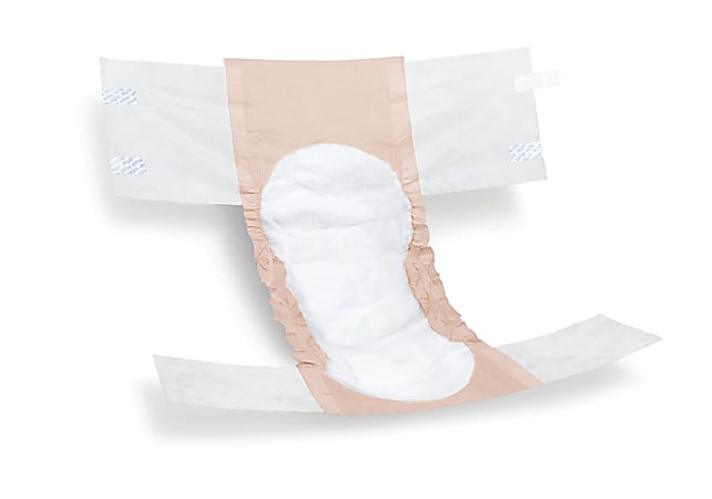 FitRight Extra Disposable Briefs, Small, Peach/White, Bag Of 20 Briefs