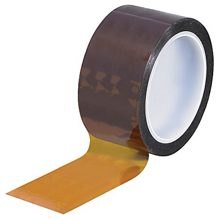 Kapton® Sealing Tape, 3" Core, 2" x 108', 1 mil, Amber