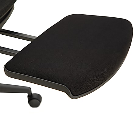 ALPHA HOME Ergonomic Fabric Mid Back Office Task Chair With Lumbar Support  Black - Office Depot