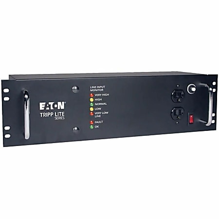 Eaton Tripp Lite Series 2400W Rackmount Line Conditioner w/ AVR/Surge Protection 120V 20A 60Hz 14 Outlet 12ft Cord Power Conditioner - LCR2400
