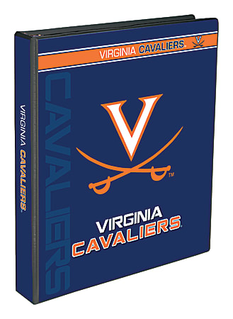Markings by C.R. Gibson® Round-Ring Binder, 1" Rings, Virginia Cavaliers