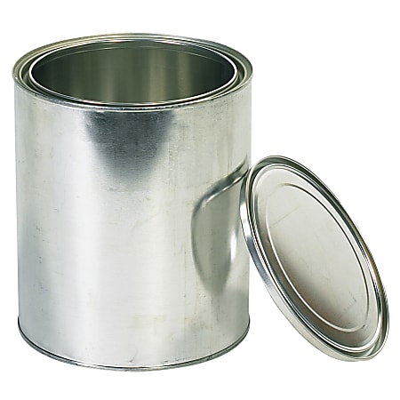 Partners Brand Paint Cans, 1 Gallon, Silver, Case Of 36