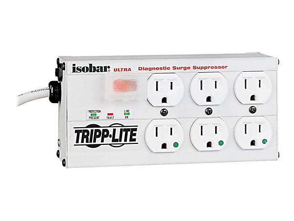 Tripp Lite Isobar® Ultra 6-Outlet Diagnostic Surge Suppressor,
