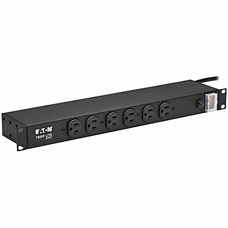 Eaton Tripp Lite Series Power Strip Rackmount Metal 120V 5-15R 12 Outlet 15' Cord 1URM - Power distribution strip (rac - RS1215