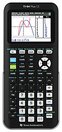 officedepot.com | Texas Instruments® TI-84 Plus CE Color Graphing Calculator, Black/White