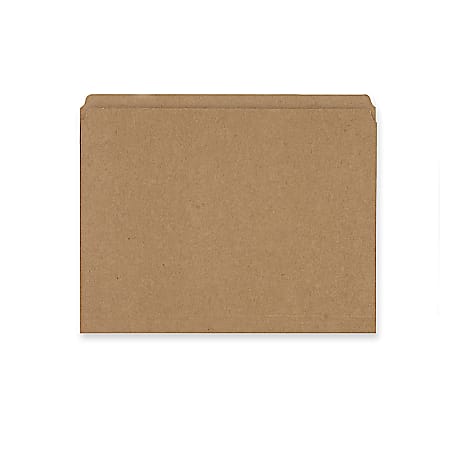 Smead® Straight-Cut Kraft File Folders, Letter Size, Kraft, Box Of 100