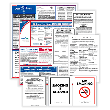 ComplyRight™ Public Sector Federal And State Poster Set, English, Nevada