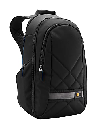 Case Logic Carrying Case (Backpack) Camera, iPad - Black - Weather Resistant Cover - Polyester - Shoulder Strap, Waist Strap - 17.2" Height x 9.4" Width x 7.5" Depth