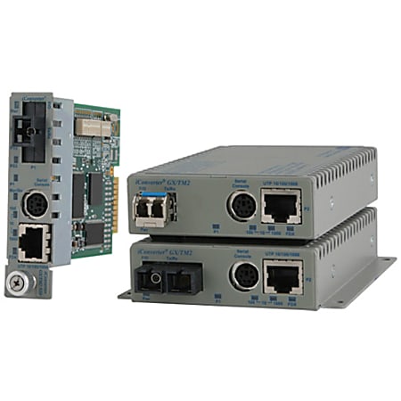 Omnitron Systems iConverter GX/TM2 8926N-0-A Media Converter - 1 x Network (RJ-45) - 1 x LC Ports - DuplexLC Port - 10/100/1000Base-T, 1000Base-X - 1804.46 ft - External