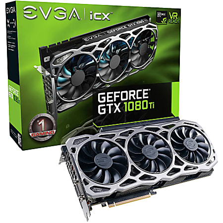 EVGA GeForce GTX 1080 Ti Graphic Card 1.57 GHz Core 1.68 GHz Boost