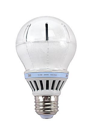 3M™ Advanced A19 LED Light Bulb, 12 Watts, Cool White
